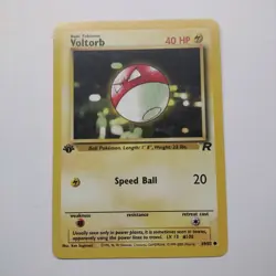 Voltorb 1st Edition 69/82 Team Rocket Pokemon Card Common Mint - Image 1