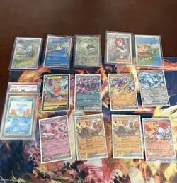 Pokemon Card Illustration Rare & Full Art lot of 13 and 1 PSA 8 -All NM/M - Image 1