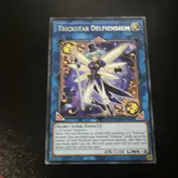 FLOD-EN040 Trickstar Delfiendium Rare 1st Edition Mint YuGiOh Card - Image 1
