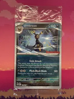 LIVE Pokemon Card Umbreon GameStop Promo SEALED 130/197 Reverse Holo NM - Image 1