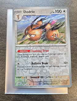 Dodrio 085/165 Reverse Holo Pokemon 151 Card Near Mint English - Image 1