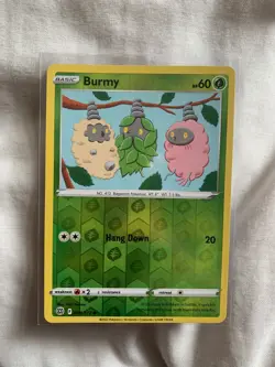 009/172 BURMY REVERSE HOLO BRILLIANT STARS POKEMON CARD - Image 1