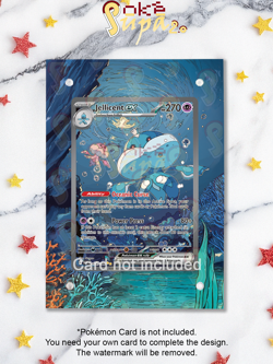 Jellicent EX 168/086 - Pokemon White Flare -Magnetic Card Case+Artwork+Stand - Image 1