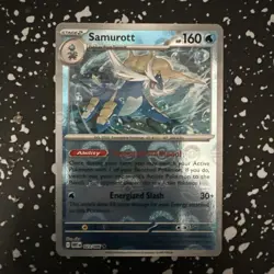 Pokemon SV Black Bolt White Flare 023/086 Samurott Rare Pokeball Holo - Image 1