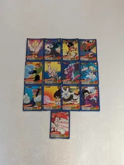 Dragon Ballz Carddass Super Battle 13 Card Set No Duplicates Used - Image 1