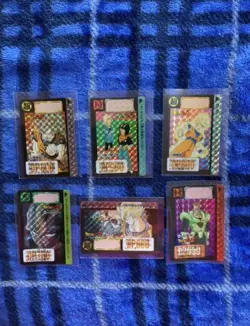Dragon Ball Carddass 6 Card Set Sleeve Used Collectible - Image 1