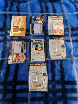 Dragon Ball Carddass Kira 7 Card Set Out of Print Used - Image 2