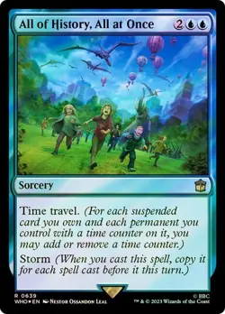 All of History, All at Once Surge Foil Doctor Who Commander NM MTG - Image 1