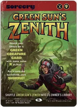 MTG Edge Of Eternities Green Sun's Zenith Showcase Special Guest (Mythic) - Image 1