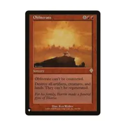 WOTC MtG The List Obliterate (R) NM - Image 1