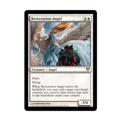 WOTC MtG Avacyn Restored Restoration Angel (R) (Foil) VG - Image 1