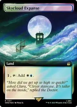 Skycloud Expanse Surge Foil Extended Art Doctor Who Commander NM MTG - Image 1