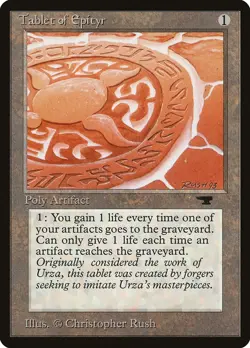 MTG - Tablet of Epityr - Antiquities - X1 - (LP) - - Image 1