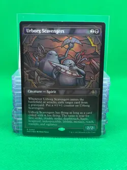 MTG Trading Card- Urborg Scavengers (Showcase) FOIL - MAT March of the Machine: - Image 1