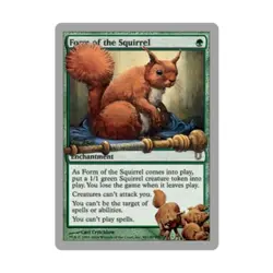 WOTC MtG Unhinged Form of the Squirrel (R) NM - Image 1