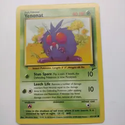 Venonat # 97/130 Common Base Set 2 2000 Pokemon MINT - Image 1