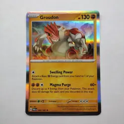 Groudon 93/182 Rare Holo | Paradox Rift | Pokemon - Same Day Shipping! - Image 1