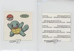 Squirtle Japanese Daiichi Pokemon Bread Deco Chara Stickers 2007 0r3k - Image 3