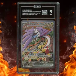 Pokemon Prismatic Evolutions RAGING BOLT EX Special Illustration Rare TAG 9 - Image 1