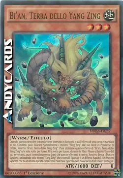 BI'AN, TERRA DELLO YANG ZING (Earth Of The) Super R • DUEA IT029 • 1Ed • Yugioh! - Image 1