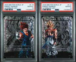 PSA10 Dragon Ball FSN WORLD Energy Marker Vegito & Gogeta Japan Trading Card - Image 1