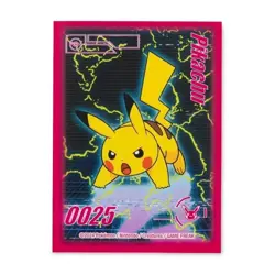 Pokemon Center: Pokemon TCG: Pikachu Neon Charge Card Sleeves (65 Sleeves) - Image 1