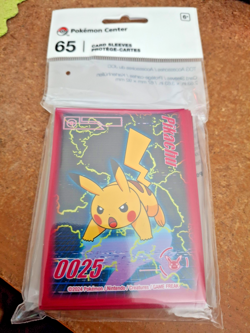 Pokemon Center: Pokemon TCG: Pikachu Neon Charge Card Sleeves (65 Sleeves) - Image 2