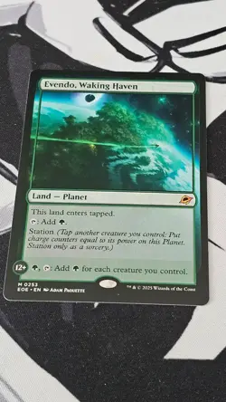 Magic the Gathering MTG Evendo, Waking Haven Mythic Card EOE Eternities - Image 1