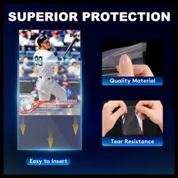 1000ct Card Sleeves for Trading Cards, Clear Penny Sleeves, 1000, - Image 3