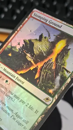 Magic The Gathering Edge Of Eternites Promo Stomping Ground Foil Card - Image 2