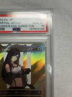 PSA10 MTG Magic-Gathering FF Tifa, Martial Artists surge foil Japan Trading Card - Image 4