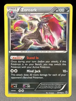 Zoroark - 91/162 - Pokemon Breakthrough XY Cosmos Holo Rare Card - Image 1