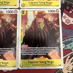 4x Playset Capone "Gang" Bege OP11-101 SR - One Piece Card Game MINT - Image 2