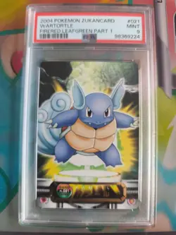 Pokemon Card Wartortle Schillok Bandai Zukan 2005 Firered Leafgre Japanese PSA 9 - Image 2