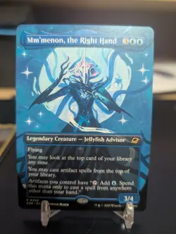 0290 Mm'menon, the Right Hand TRIUMPHANT BORDERLESS Edge of Eternities MTG Card - Image 1