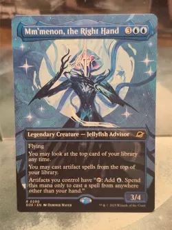0290 Mm'menon, the Right Hand TRIUMPHANT BORDERLESS Edge of Eternities MTG Card - Image 1