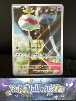 Pokemon Card Chimecho 179/167 Twilight Masquerade Illustration Rare Near Mint - Image 1