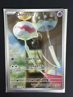 Pokemon Card Chimecho 179/167 Twilight Masquerade Illustration Rare Near Mint - Image 1