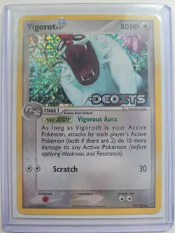 *NM Vigoroth 50/107 - 2005 EX Deoxys Pokemon Card Reverse Holo Stamped - Image 1