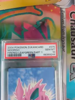 Pokemon Card Nidorino Bandai Zukan 2005 Firered Leafgreen Japanese PSA 10 - Image 4