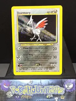 Pokemon Card Skarmony 13/111 Holo Neo Genesis WOTC Rare Light Play - Image 1