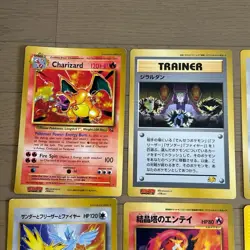 Charizard Celebi Zapdos Jumbo e-Card Lot x6 Old Rare Pokemon JAPAN - Image 2