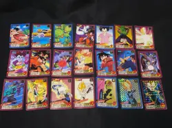 Dragon Ball Super Battle Holo & Normal 22 Card Lot Carddass Vintage JAPAN - Image 1