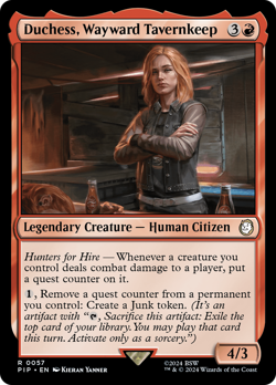 Duchess, Wayward Tavernkeep #57 | Near Mint | Fallout Magic MTG - Image 1