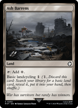 Ash Barrens #253 | Near Mint | Fallout Magic MTG - Image 1