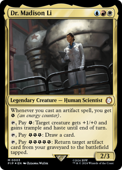 Dr. Madison Li #3 | Near Mint FOIL | Fallout Magic MTG - Image 1