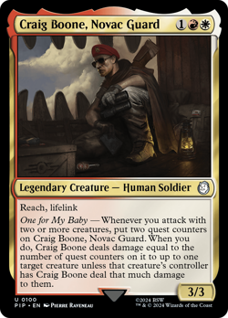 Craig Boone, Novac Guard #100 | Near Mint | Fallout Magic MTG - Image 1