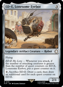 ED-E, Lonesome Eyebot #131 | Near Mint | Fallout Magic MTG - Image 1