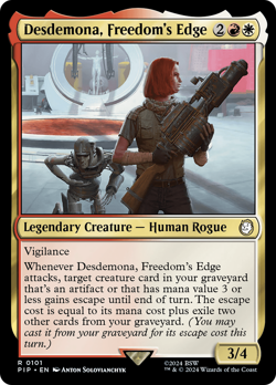 Desdemona, Freedom's Edge #101 | Near Mint | Fallout Magic MTG - Image 1