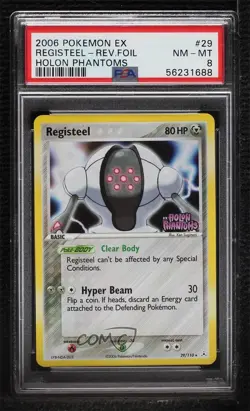 Registeel Reverse Foil Pokemon EX Holon Phantoms PSA 8 2006 2f4 - Image 1